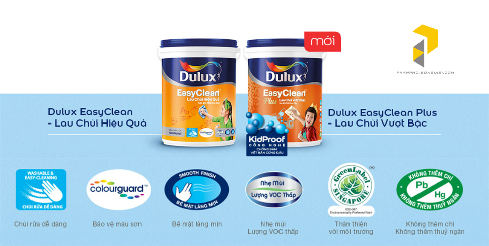 Dulux EasyClean Plus Lau Chùi Vượt Bậc