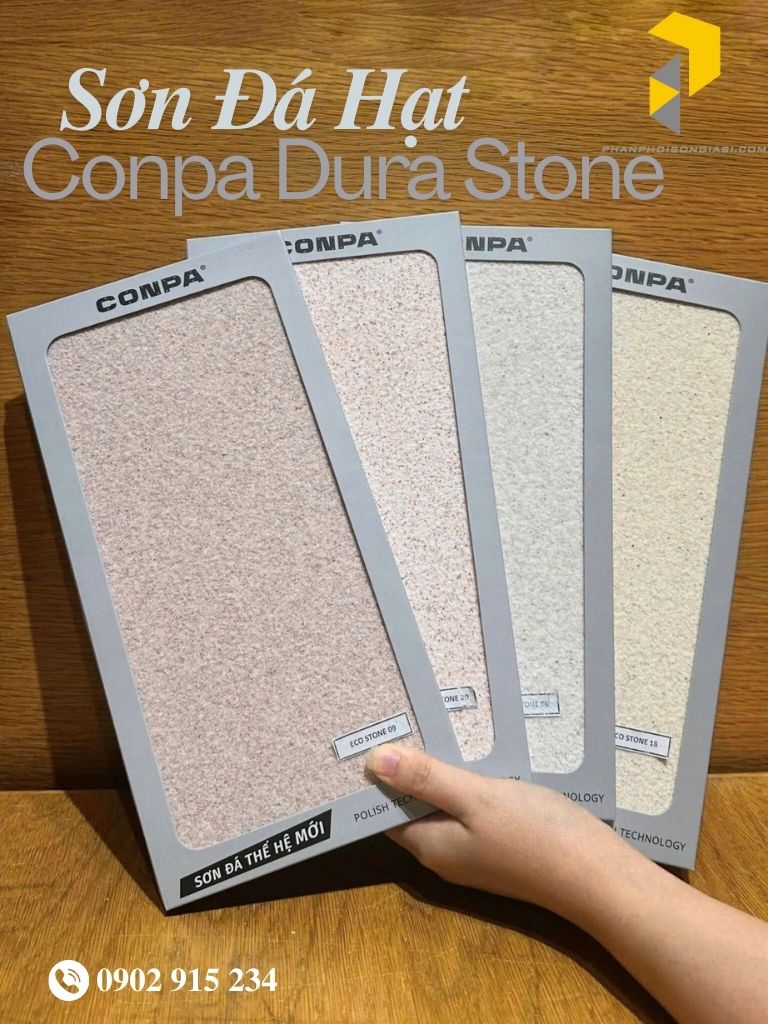 Bảng màu sơn đá thế hệ mới conpa dura stone