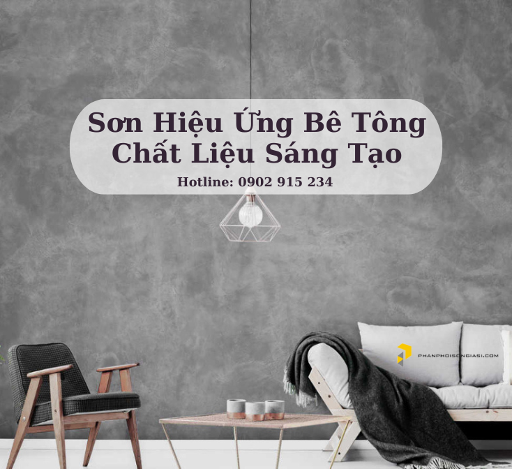 Sơn giả bê tông là một loại sơn nghệ thuật, trang trí