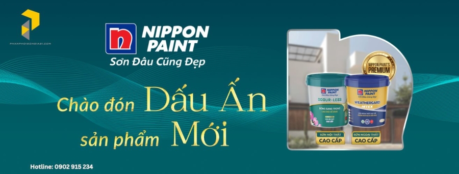 Bộ đôi sản phẩm mới sơn nippon Weathergard Hitex và Odour~less Bóng Sang Trọng