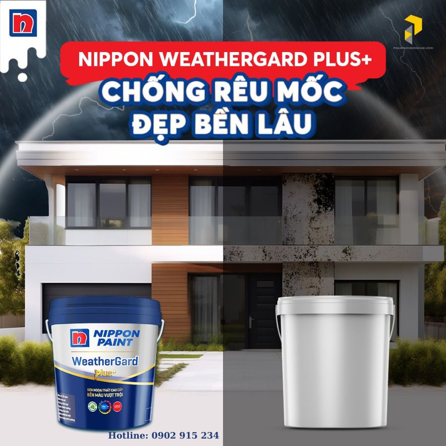 Ưu điểm của sơn Nippon Weathergard Plus+
