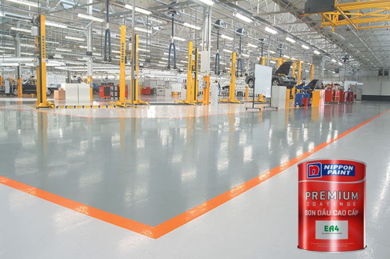 Ưu điểm và ứng dụng của sơn công nghiệp Nippon EA4