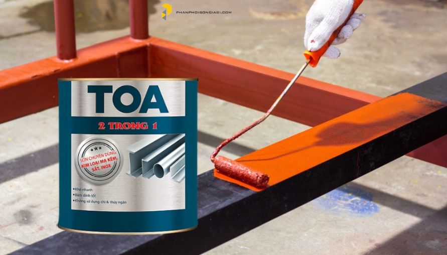 Sơn sắt mạ kẽm TOA 2 trong 1