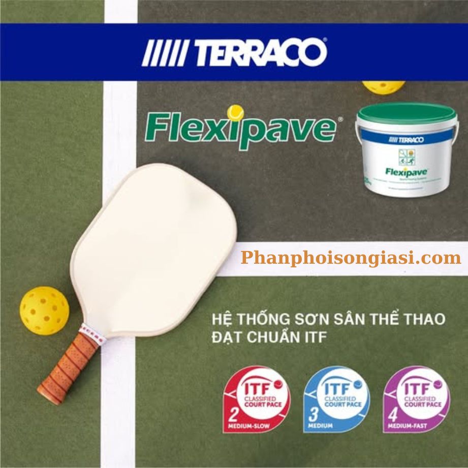 Hệ thống sơn sân thể thao đạt chuẩn ITF