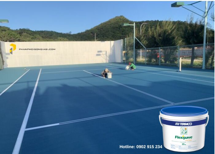 Phương pháp thi công sơn kẻ vạch Flexipave Line Paint
